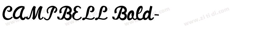 CAMPBELL Bold字体转换 CAMPBELL Bold字体转换